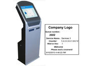 Máquina automática de fichas de número de quiosco de cola de dispensador de boletos de gestión de colas con impresora dual